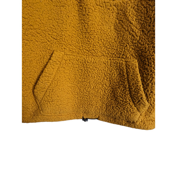 Love Tree Women's Large Gold Mustard Yellow 1/4 Zip Sweater large front pocket - Picture 10 of 14